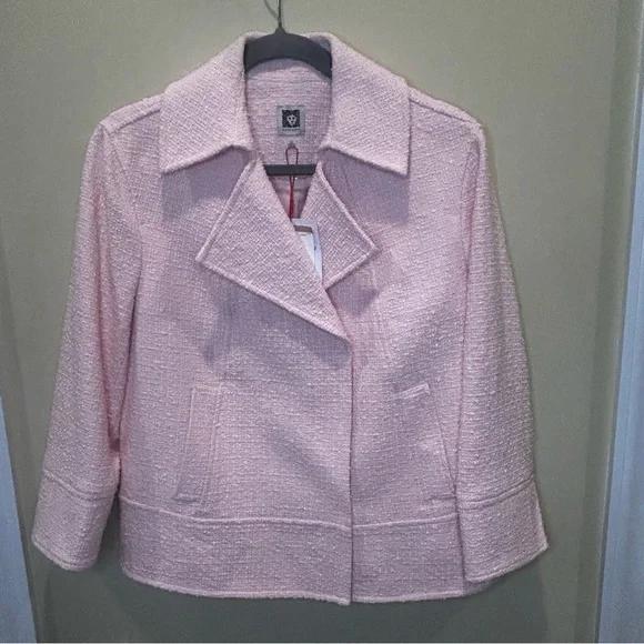 Anne Klein Pink Textured Blazer - Picture 2 of 7